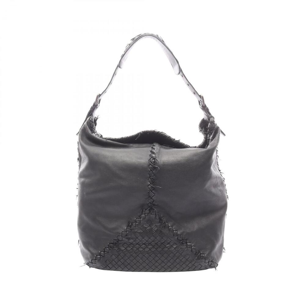 Bottega Veneta Intrecciato Tote Bag Leather Black